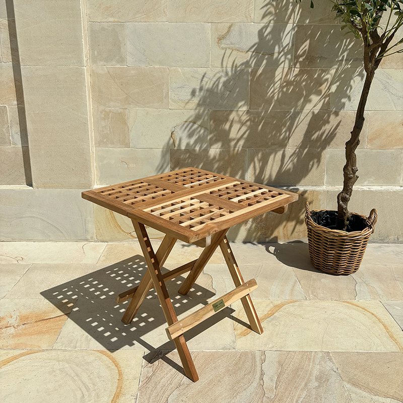 Square Folding Table CLASSIC TEAK – 50x50 cm