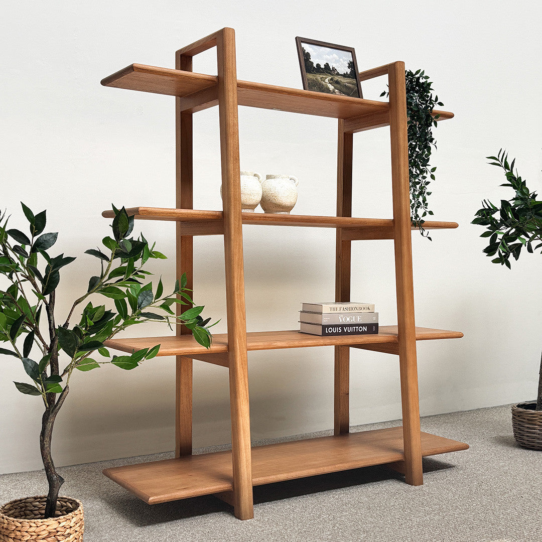 Palma Wooden Rack with 4 Shelves
