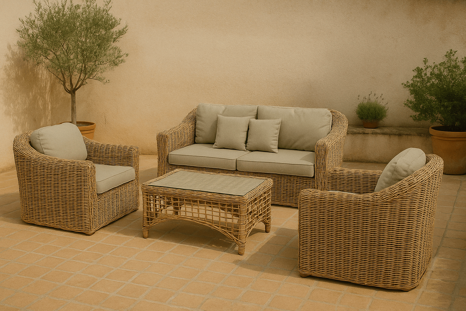 Divano Lounge Set RATTAN