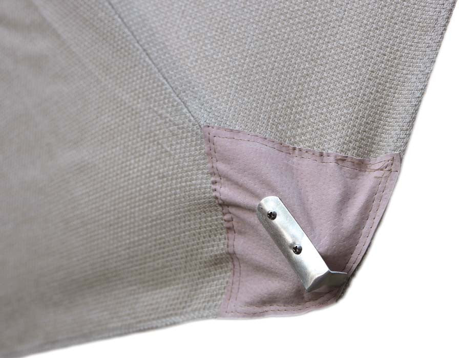 Savanna Parasol 3 x 3 m Light Grey Olefin fabric
