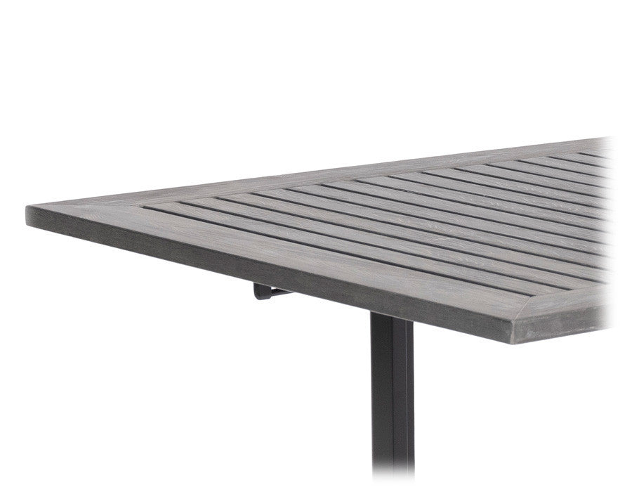 Nydala Andrea Garden Furniture Set w/6 Chairs - 90x200/280 - DARK/LIGHT GREY