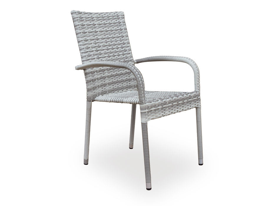 Nydala Geneve Garden Furniture Set w/6 Chairs - 90x200/280 cm LIGHT GREY