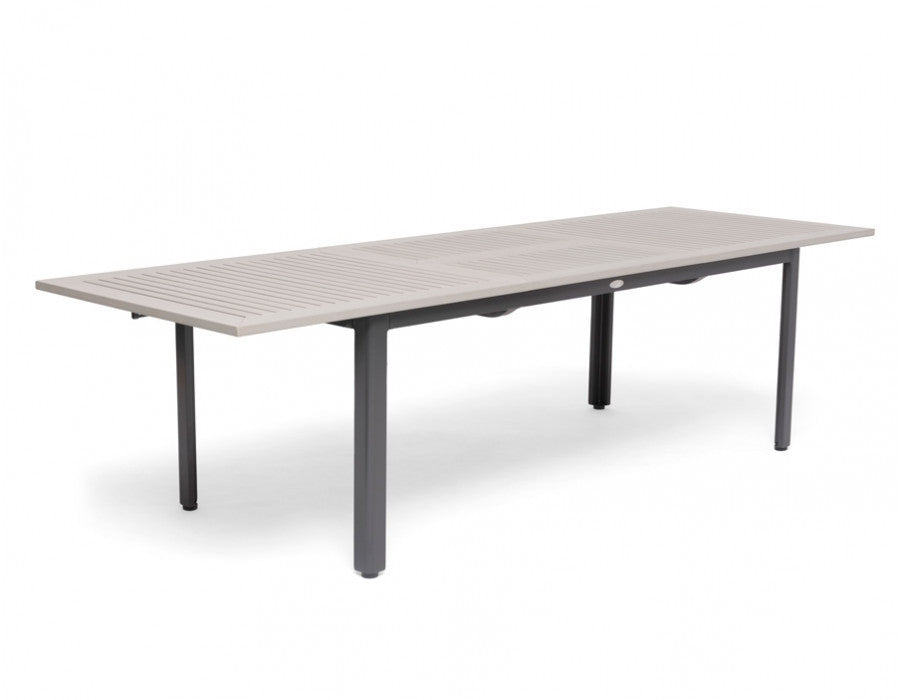 Nydala Geneve Garden Furniture Set w/6 Chairs - 90x200/280 cm LIGHT GREY