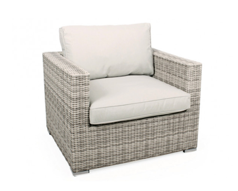 Rio LIGHT GREY SOFA CHAIR w/cushions