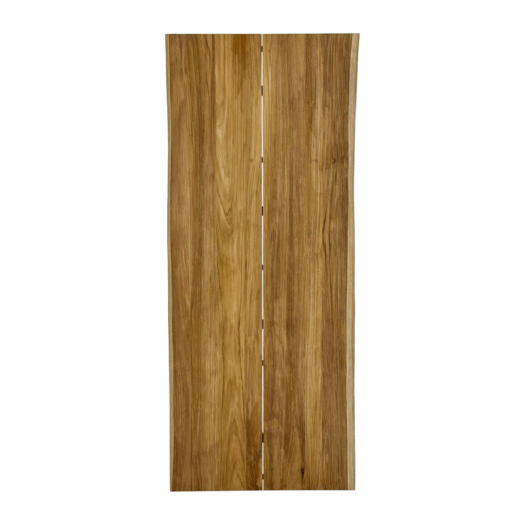Maxi Outdoor Table Top – 240x100 cm Core Teak, 2 Planks Live Edges