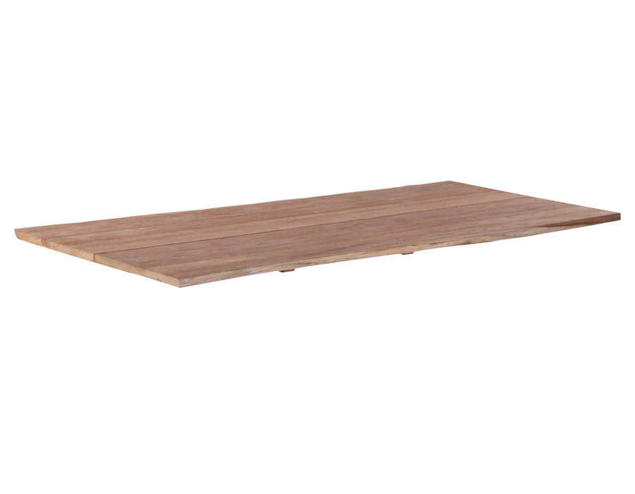 Maxi Outdoor Table Top – 200x90 cm Core Teak, 2 Planks Live Edges