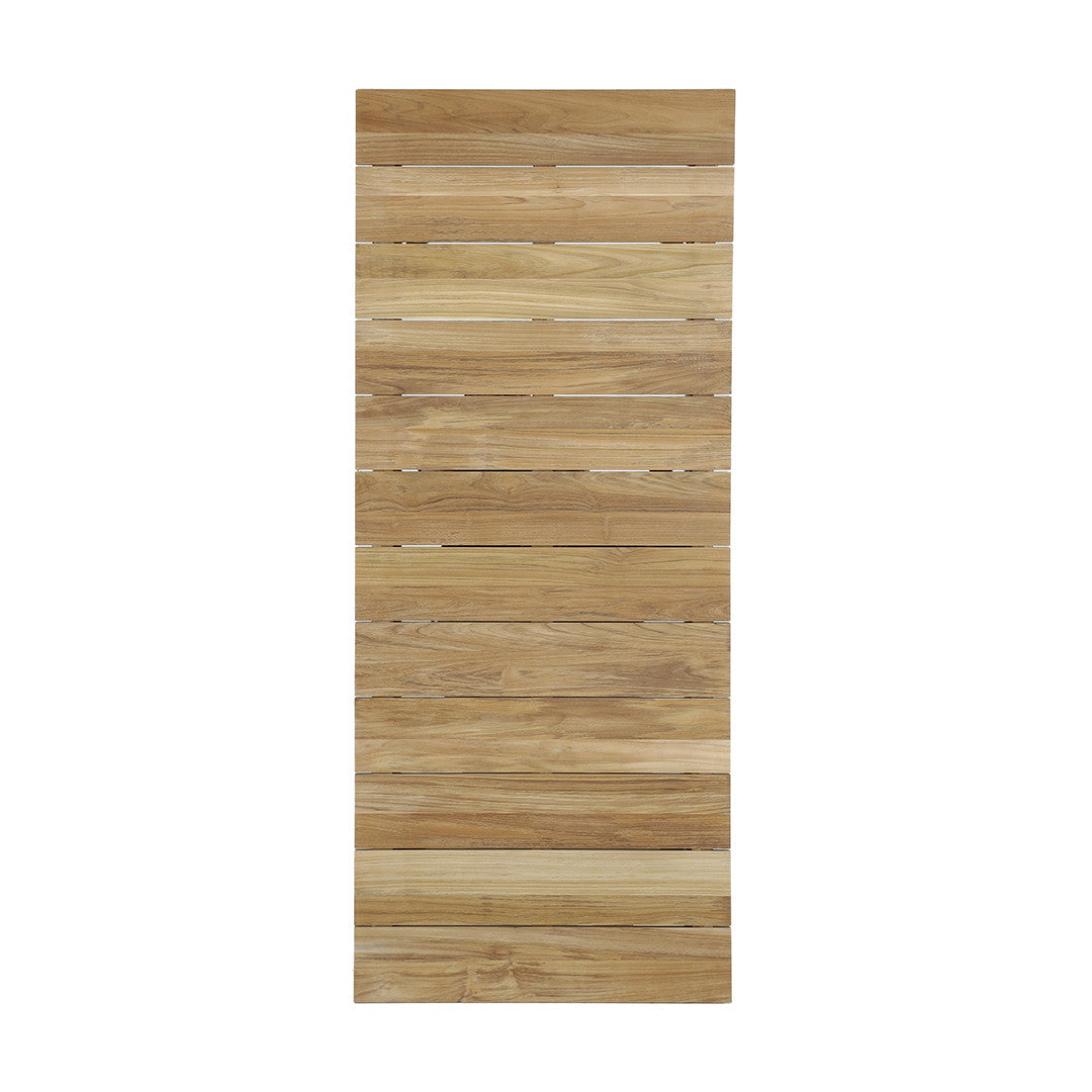 Miki Outdoor Table Top – 240x100 cm Core Teak, Short Slat Design