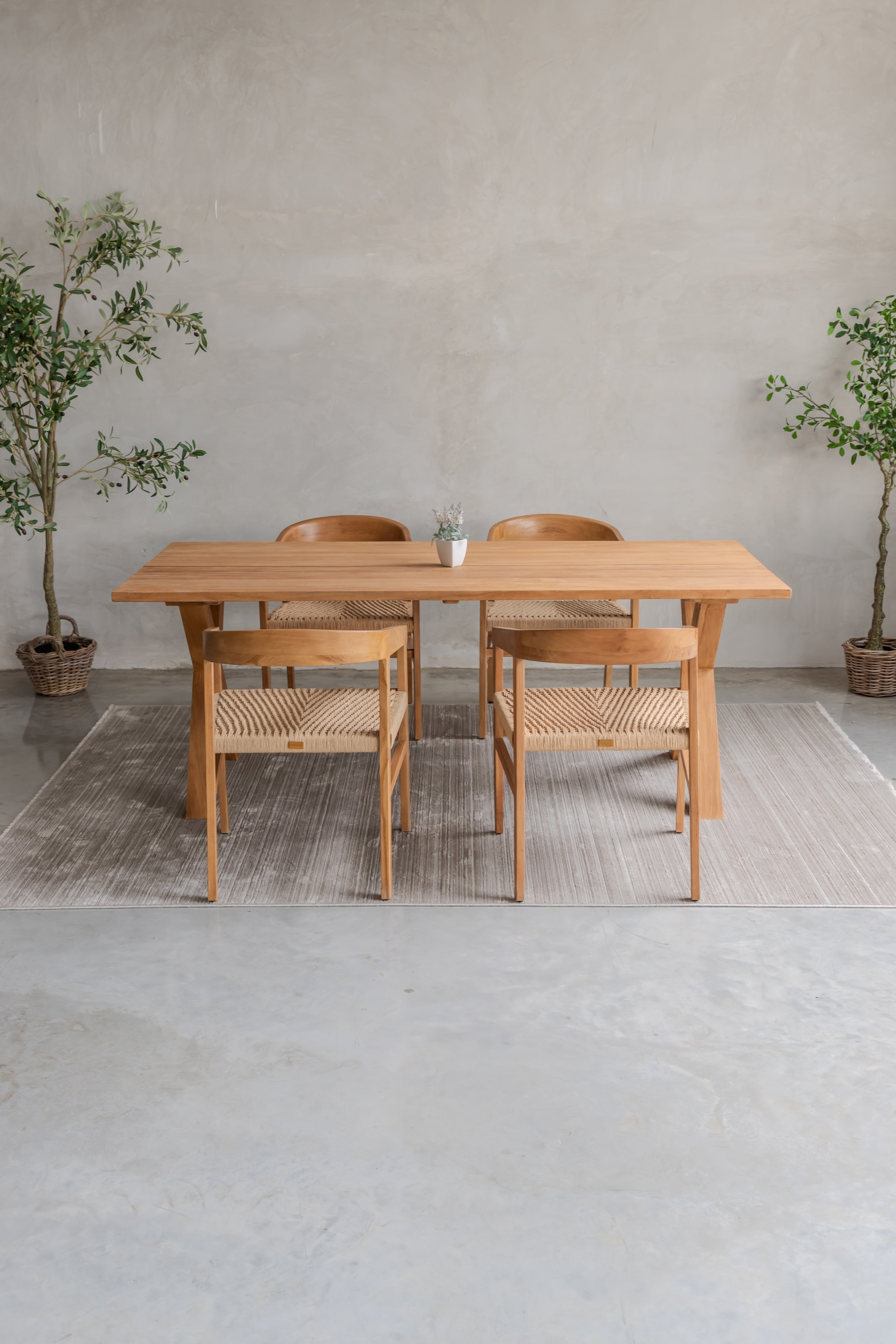 Elene Table Top – 246x100 cm, 2 Planks Straight Edges