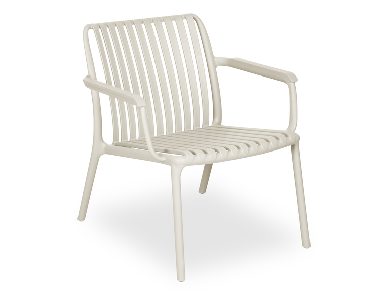 Sonja lounge chair grey / white