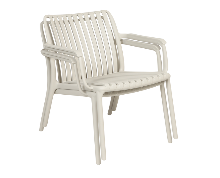 Sonja lounge chair grey / white