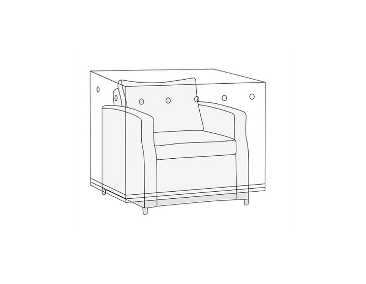 Cover for lounge sofa chair single 96x96x96 cm