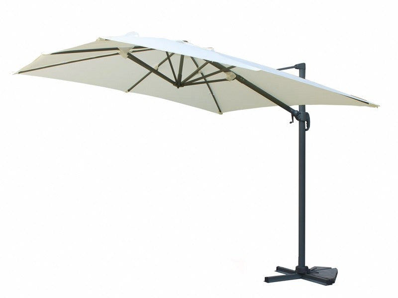 Ellen Hanging Parasol WHITE – 3x3 m
