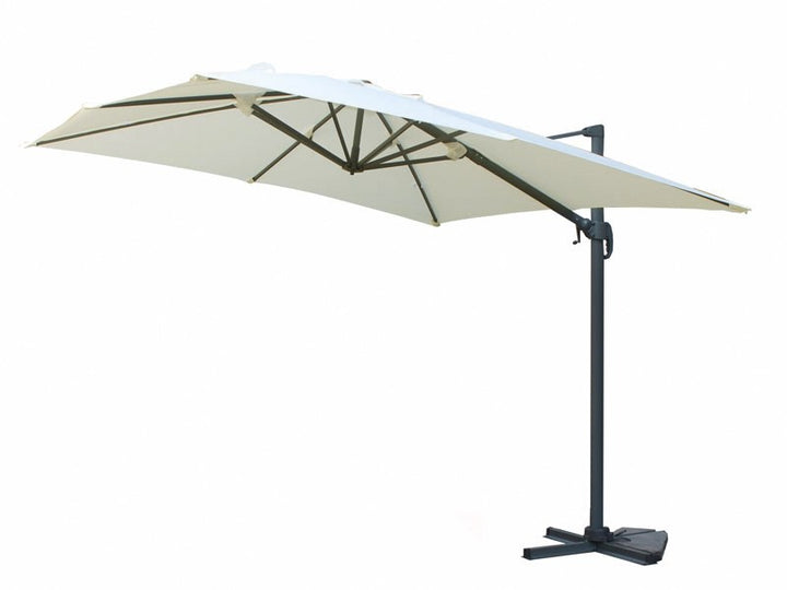 Ellen Hanging Parasol WHITE – 3x3 m