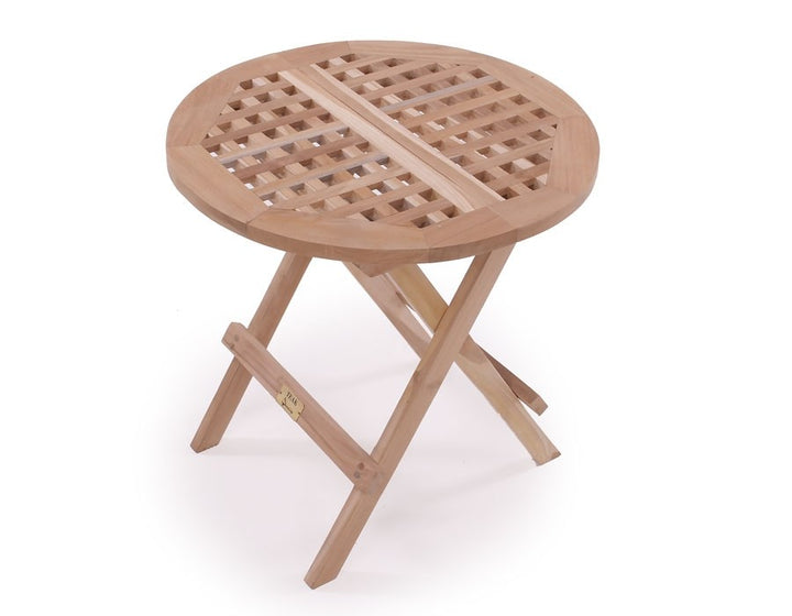 Folding Table ROUND CLASSIC TEAK – 50x50 cm