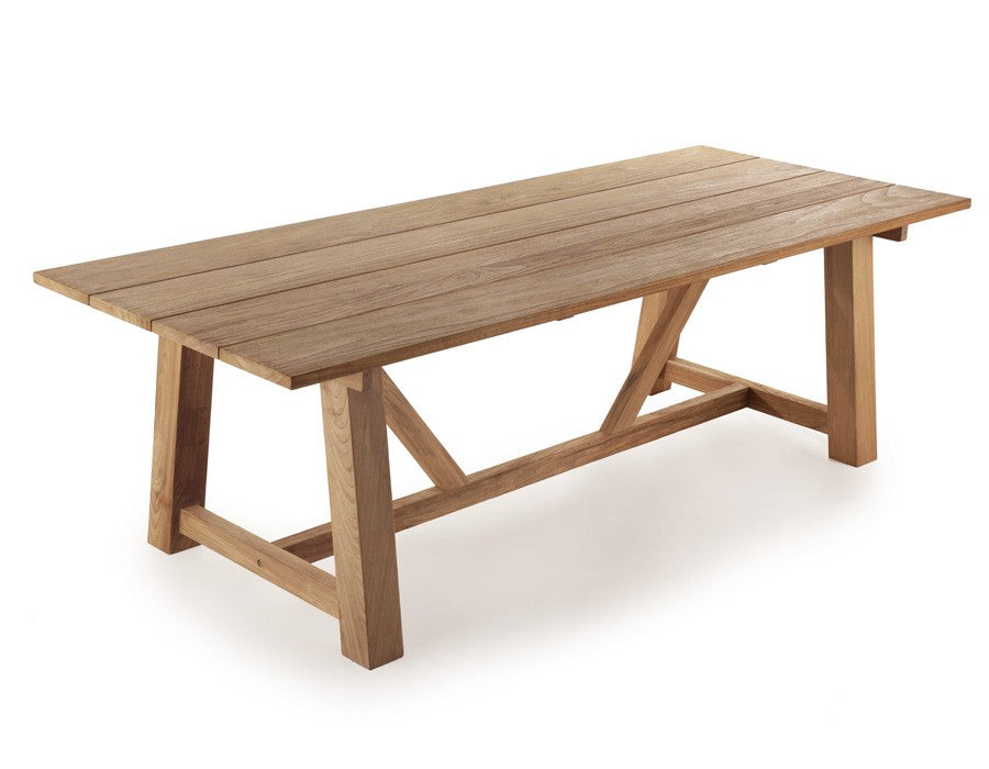 Hercules Garden Furniture Set CORE TEAK – 246 cm w/ Mia Armrests