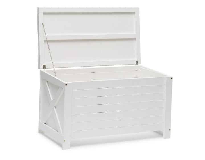 Lagan Cushion Box WHITE WOOD
