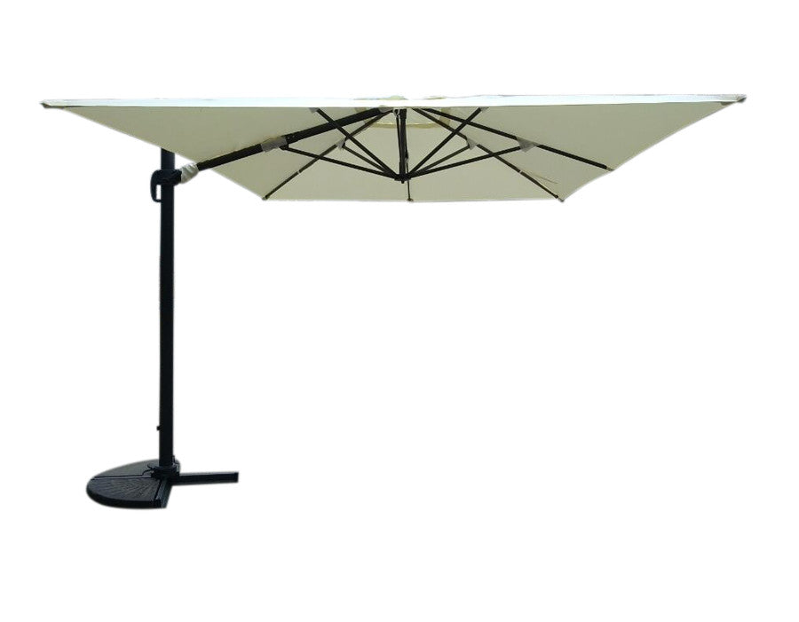 Ellen Hanging Parasol WHITE – 3x4 m