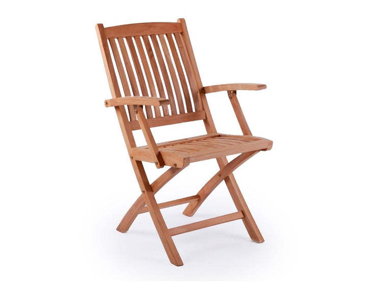 Mia Folding Chair CORE TEAK - w/ armrest