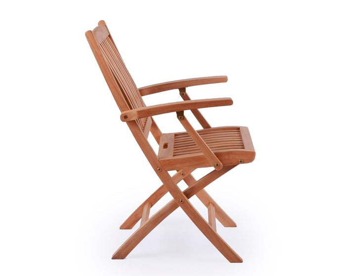 Mia Folding Chair CORE TEAK - w/ armrest