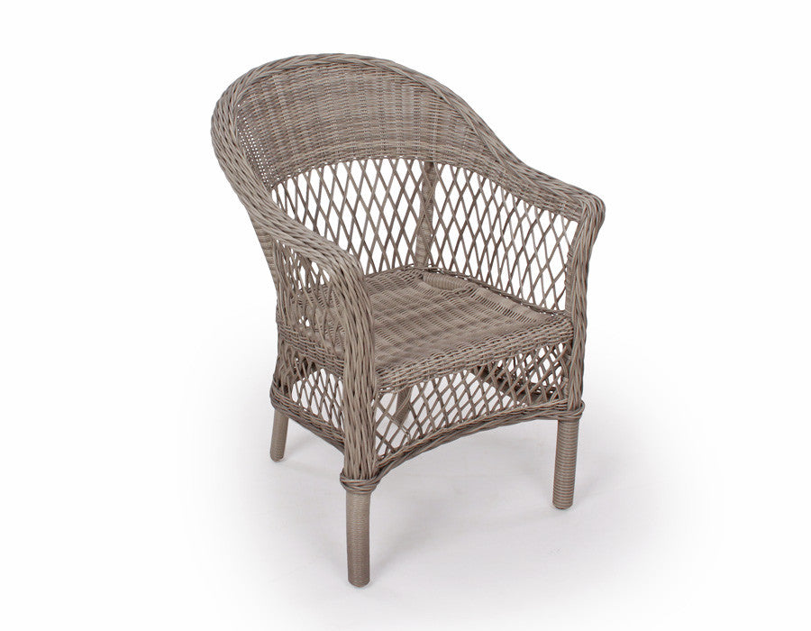 Valencia Garden Furniture Set LIGHT GREY – Ø130 cm w/ 4 Chairs - incl. cushions