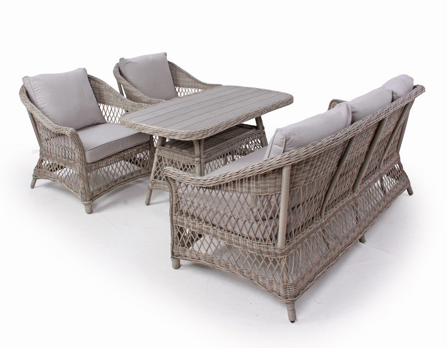 Valencia Sofa Set LIGHT GREY – incl. cushions