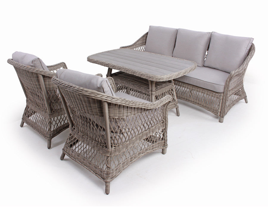 Valencia Sofa Set LIGHT GREY – incl. cushions