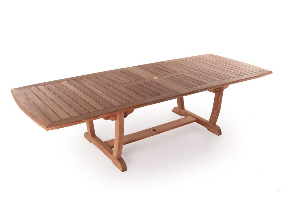 Calais Table CORE TEAK - w/ 2 extendable plates
