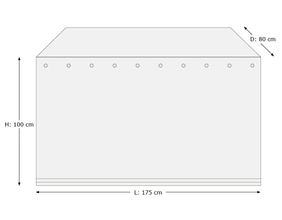 Cover for Cushion Box – 175x80x100 cm