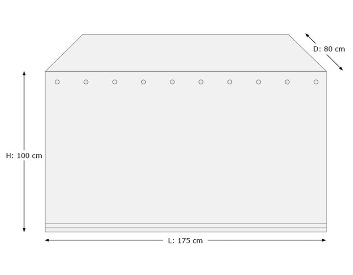 Cover for Cushion Box – 175x80x100 cm