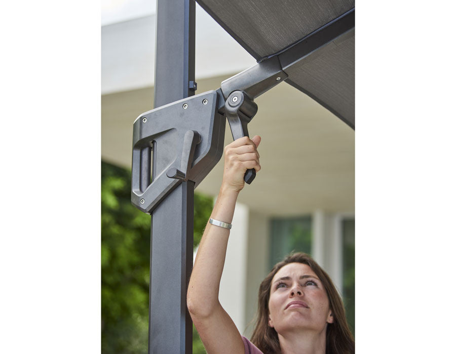 Cane-line Hyde Hanging Parasol ANTHRACITE GREY – 3x3 m