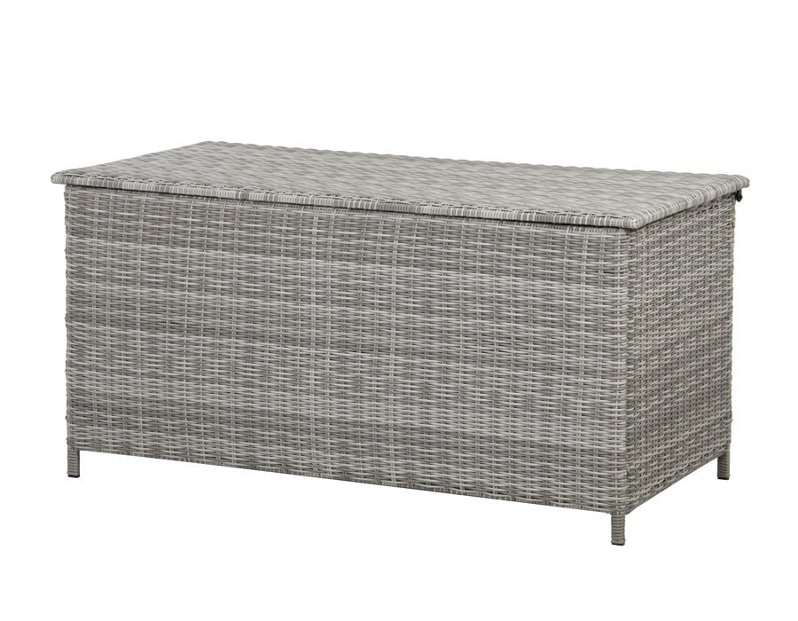 Tala Cushion Box SMALL – Light Grey Wicker – 160x80x78 cm