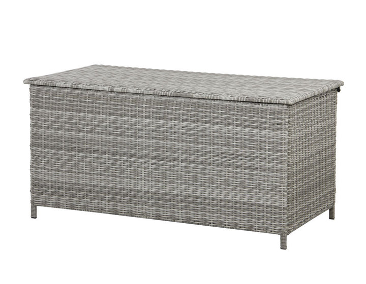 Tala Cushion Box SMALL – Light Grey Wicker – 160x80x78 cm