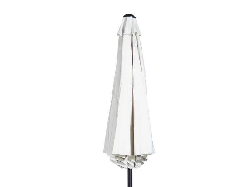 Aluminium Parasol WHITE – Ø3 m - w/ tilt