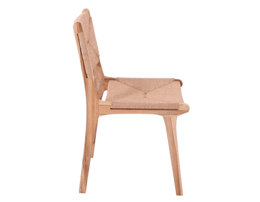 Jenny Dining Chair – TEAK/Flat - BLACK