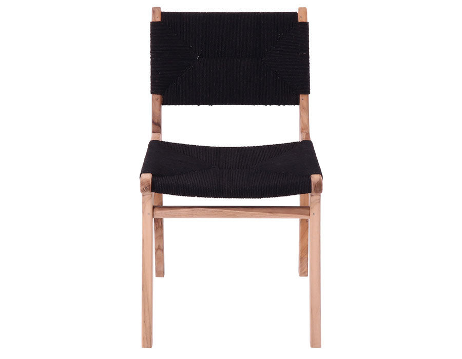 Jenny Dining Chair – TEAK/Flat - BLACK