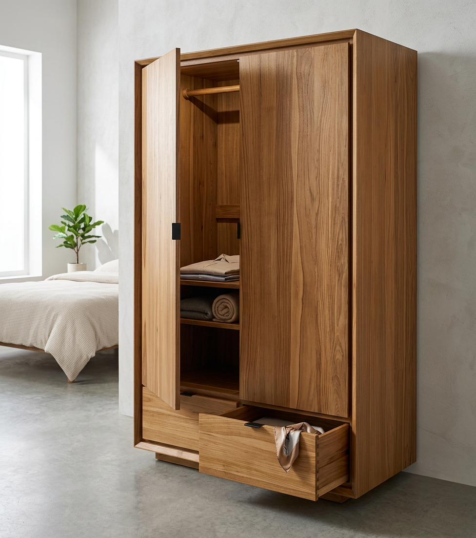 Oliver Wardrobe Double Door - High Model