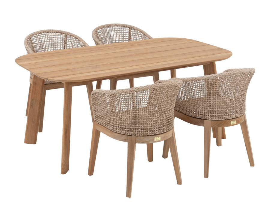 Balder table with 4 Lago chairs