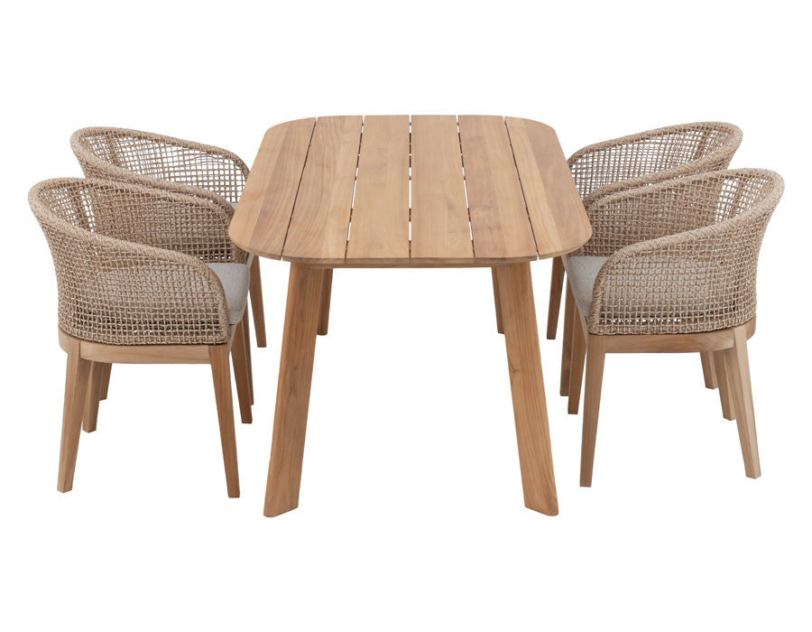 Balder table with 4 Lago chairs