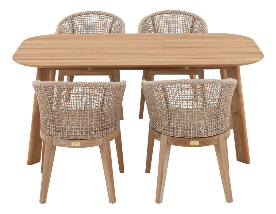 Balder table with 4 Lago chairs
