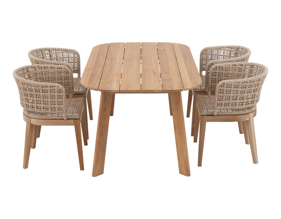 Balder table with 4 Rima chairs