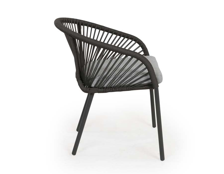 Nora Chair Dark Grey incl. seat cushion