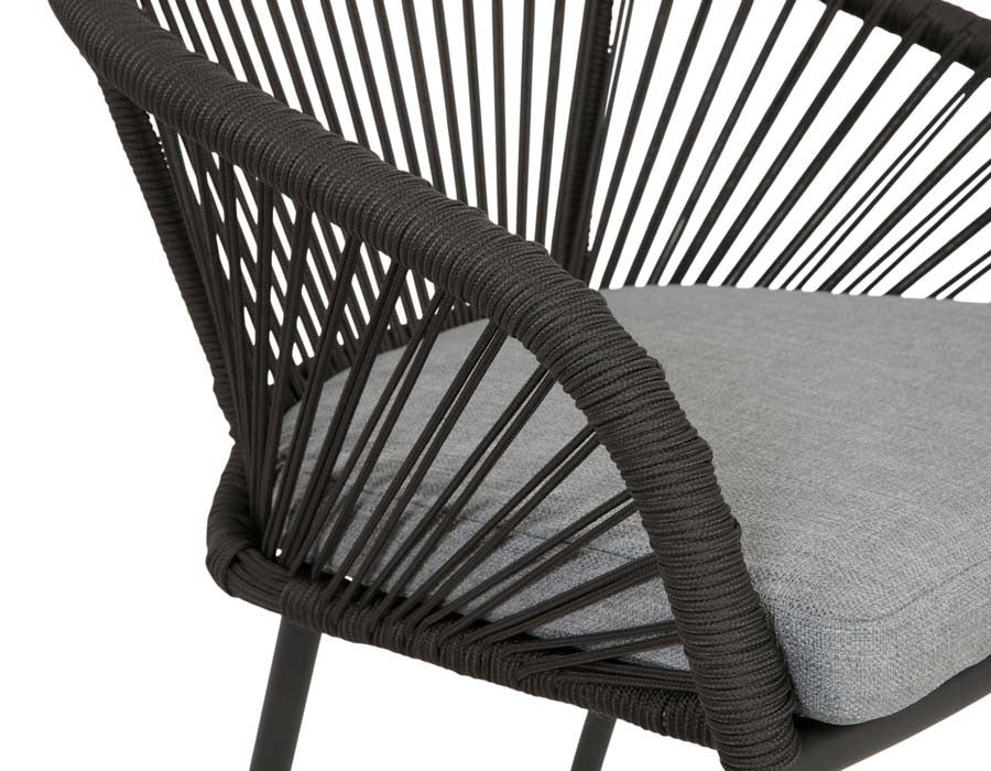 Nora Chair Dark Grey incl. seat cushion