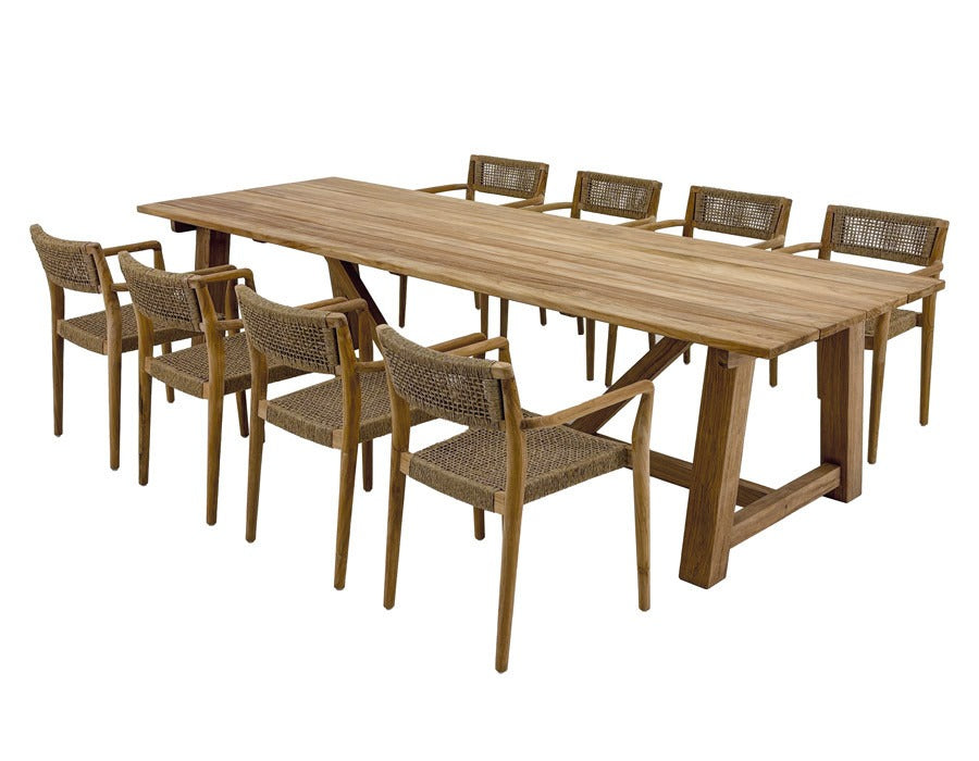 Hercules Manja Dining Set - 290x100 cm /8 chairs