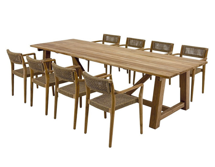 Hercules Manja Dining Set - 290x100 cm /8 chairs