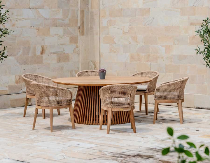 Luna Lago Dining Set - Ø180 cm /6 chairs