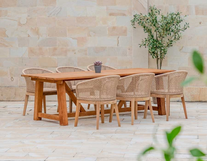 Hercules Lago Dining Set - 246x100 cm / 6 chairs