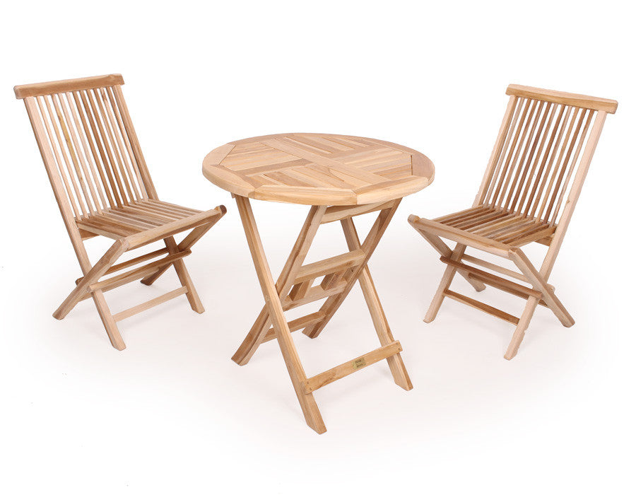 Andalucia Café Set ROUND CLASSIC TEAK – 70 cm