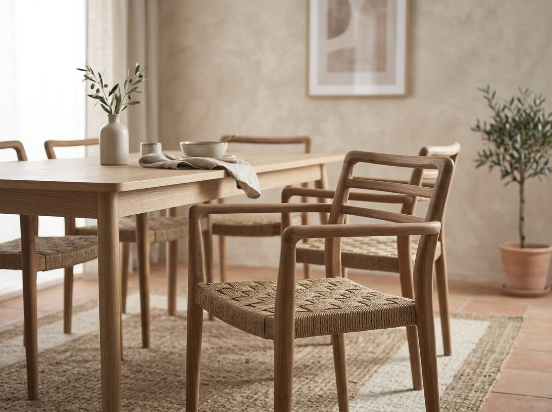 Scandi Dining Chair – Polyrattan w/ Armrest