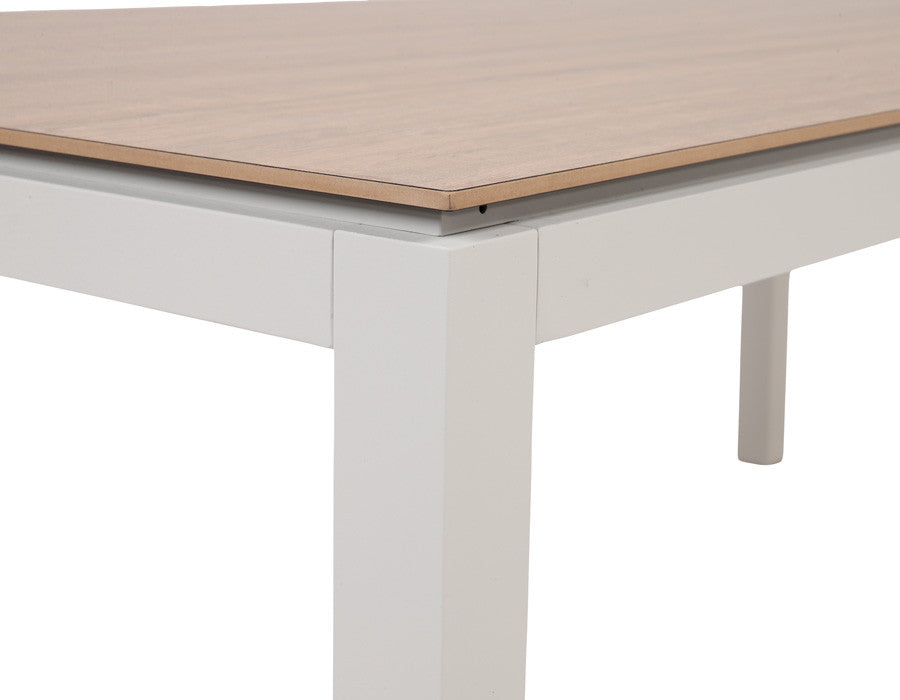 Selma Garden Table - Silicate - 100x200 cm - Grey White