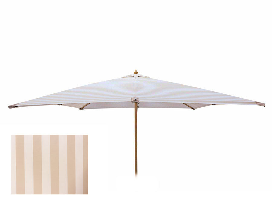Sienna Parasol 3x3 M White/Beige stripes